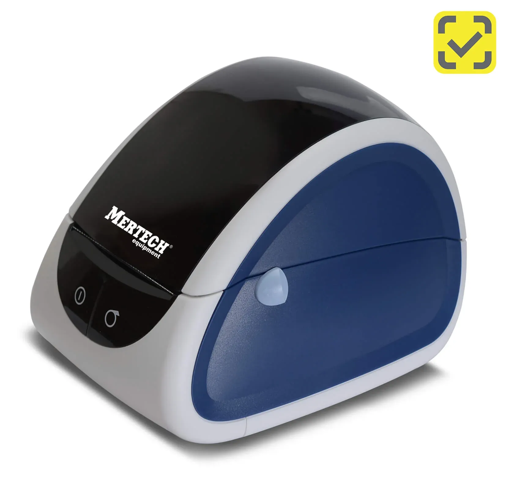 Термопринтер самоклеящихся этикеток MERTECH LP80 EVA RS232-USB White & blue