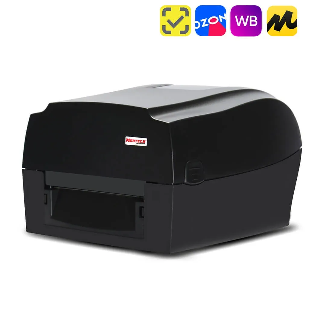 Термотрансферный принтер этикеток MERTECH TLP300 TERRA NOVA 300 DPI USB RS232 Ethernet Black