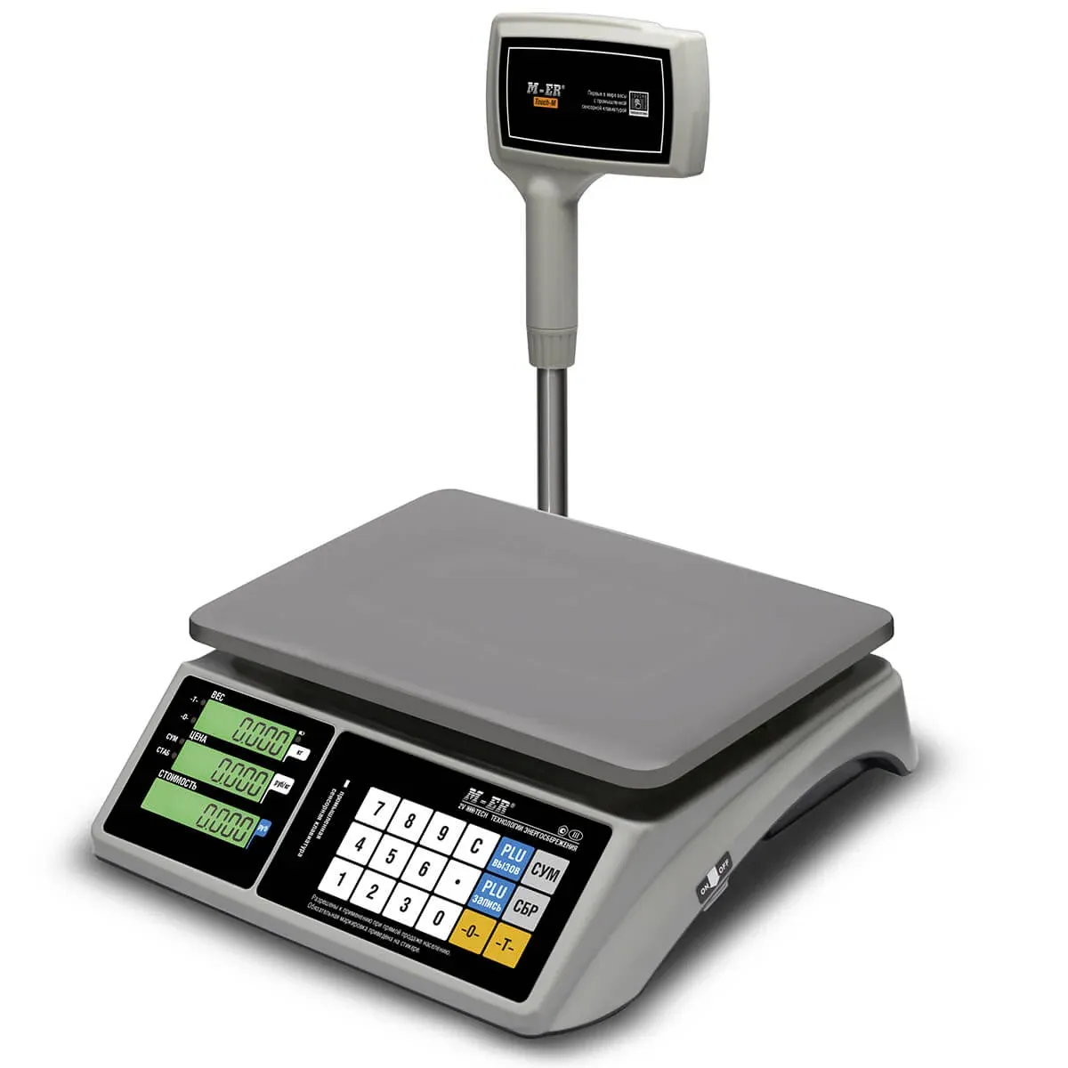 Торговые настольные весы M-ER 328 ACPX-6.1 TOUCH-M LCD
