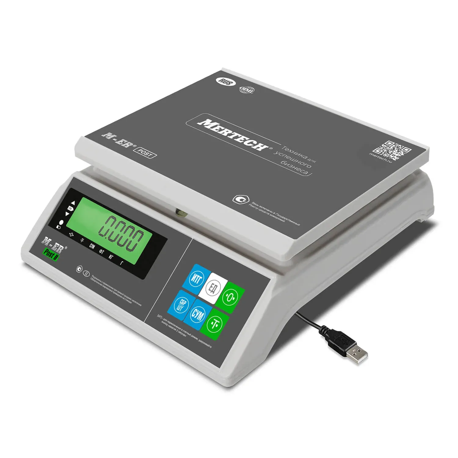 Порционные весы M-ER 326 AFU-3.01 Post II LCD USB-COM