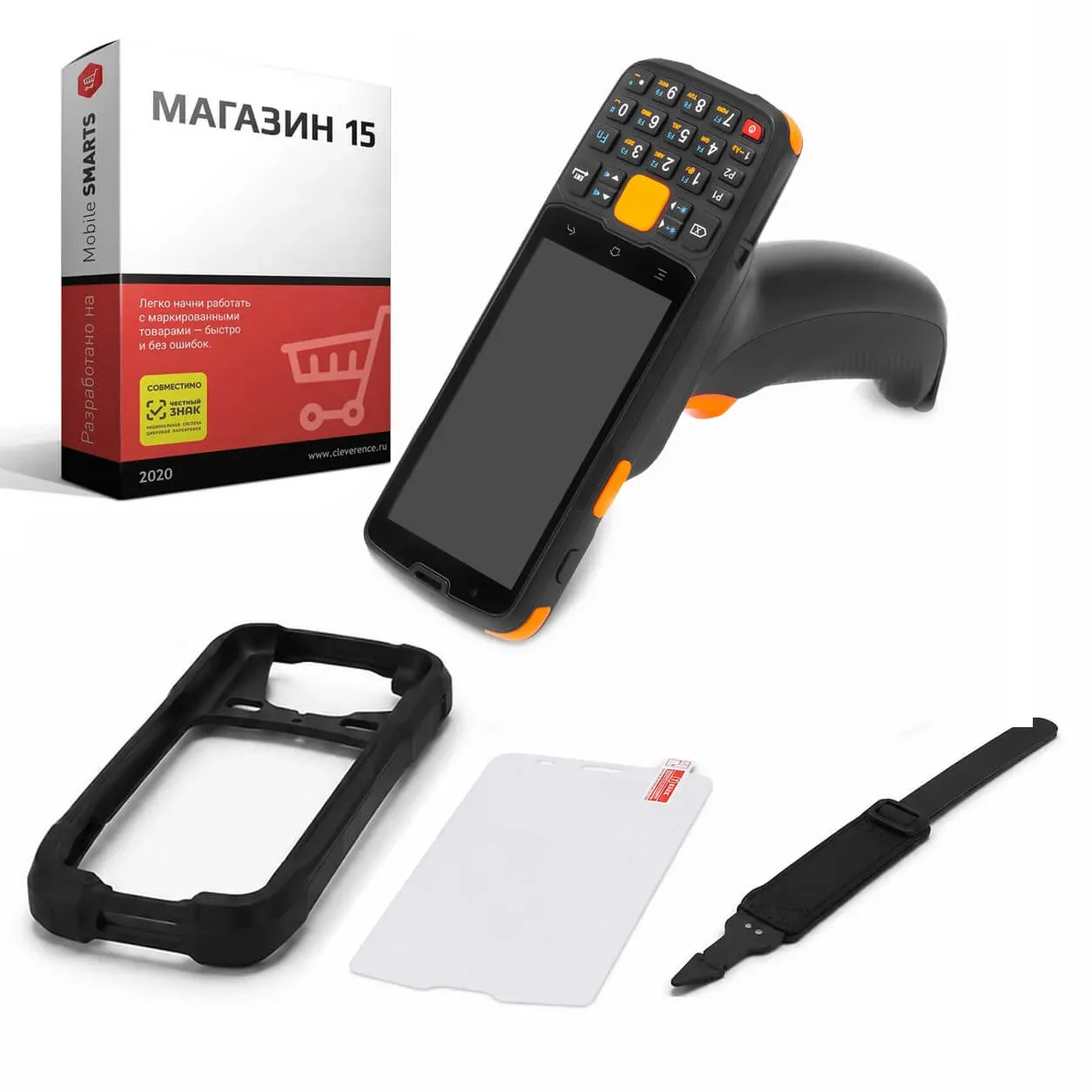 Комплект для маркировки ТСД MERTECH MovFast S45 арт. 10013 + ПО Клеверенс Магазин