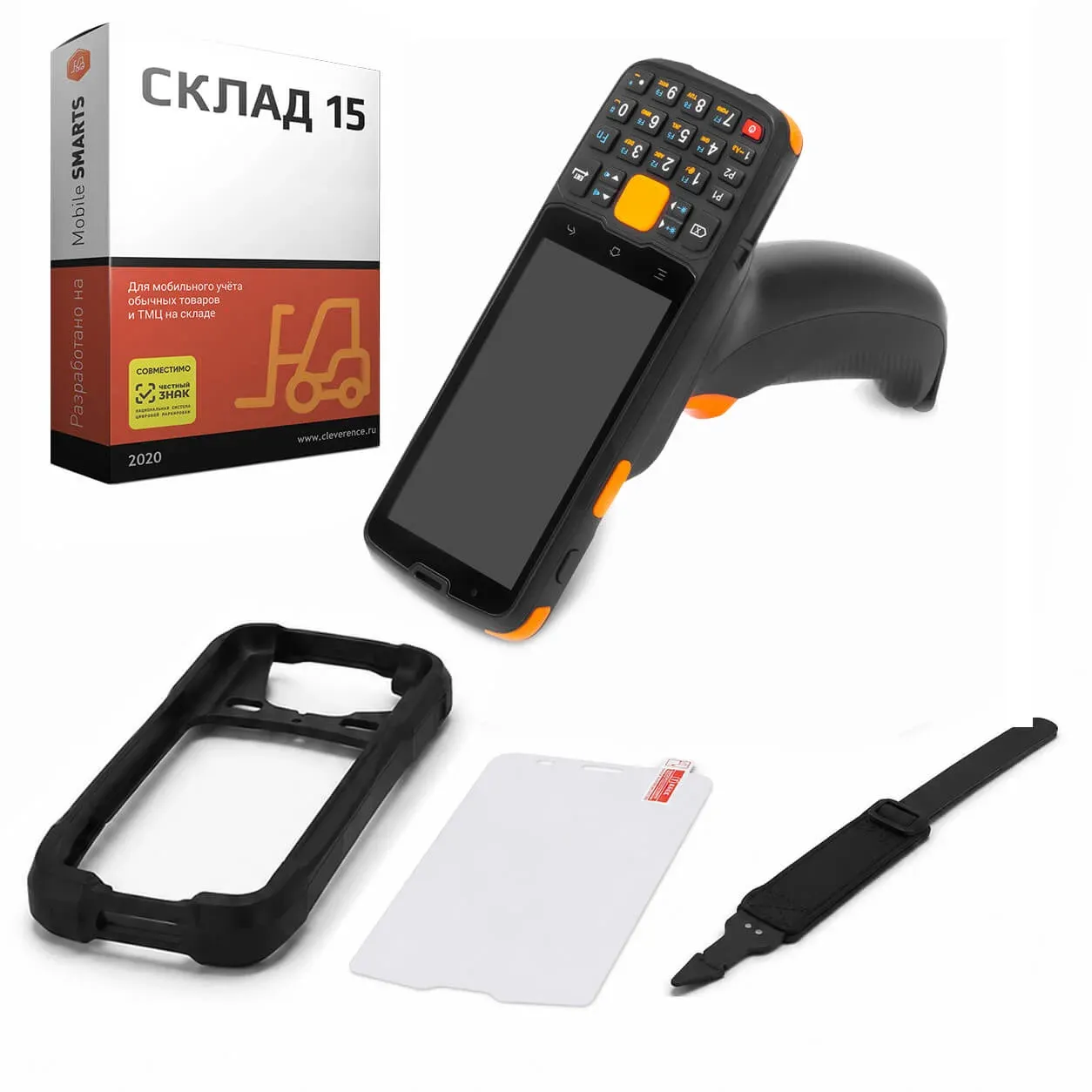 Комплект для маркировки ТСД MERTECH MovFast S45 арт. 10013 + ПО Клеверенс Склад