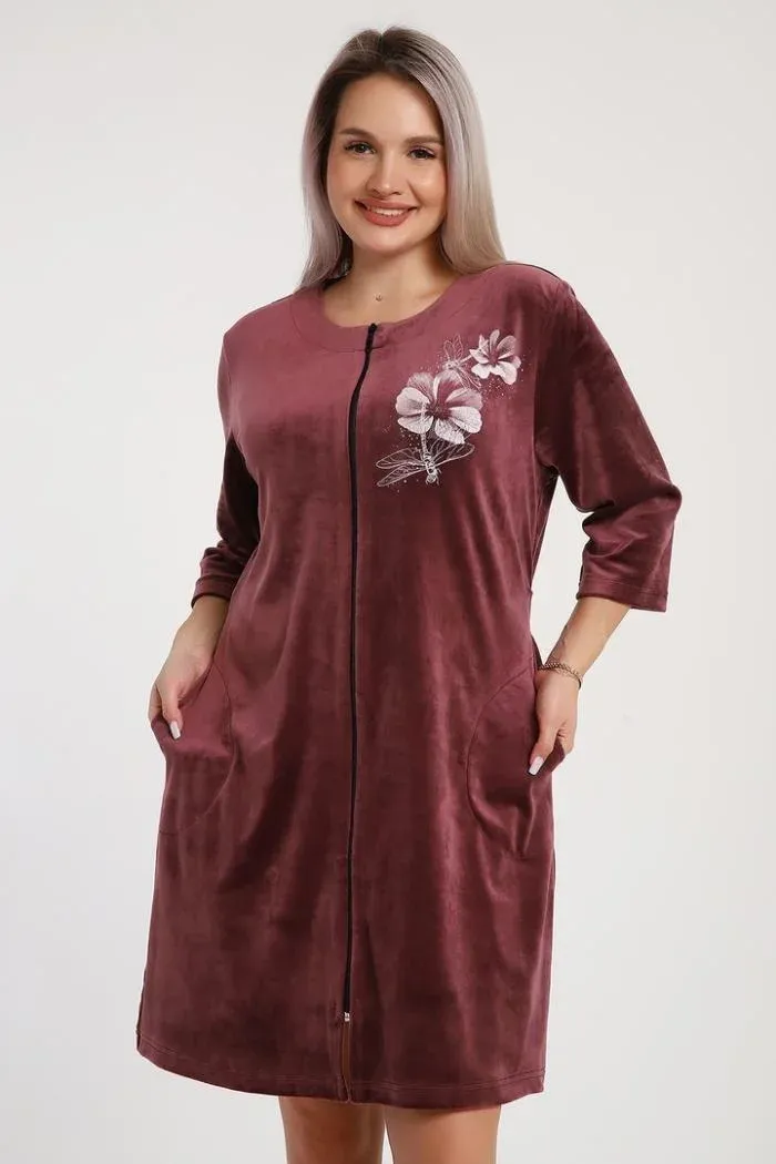 Халат Р935/ 526- брусника