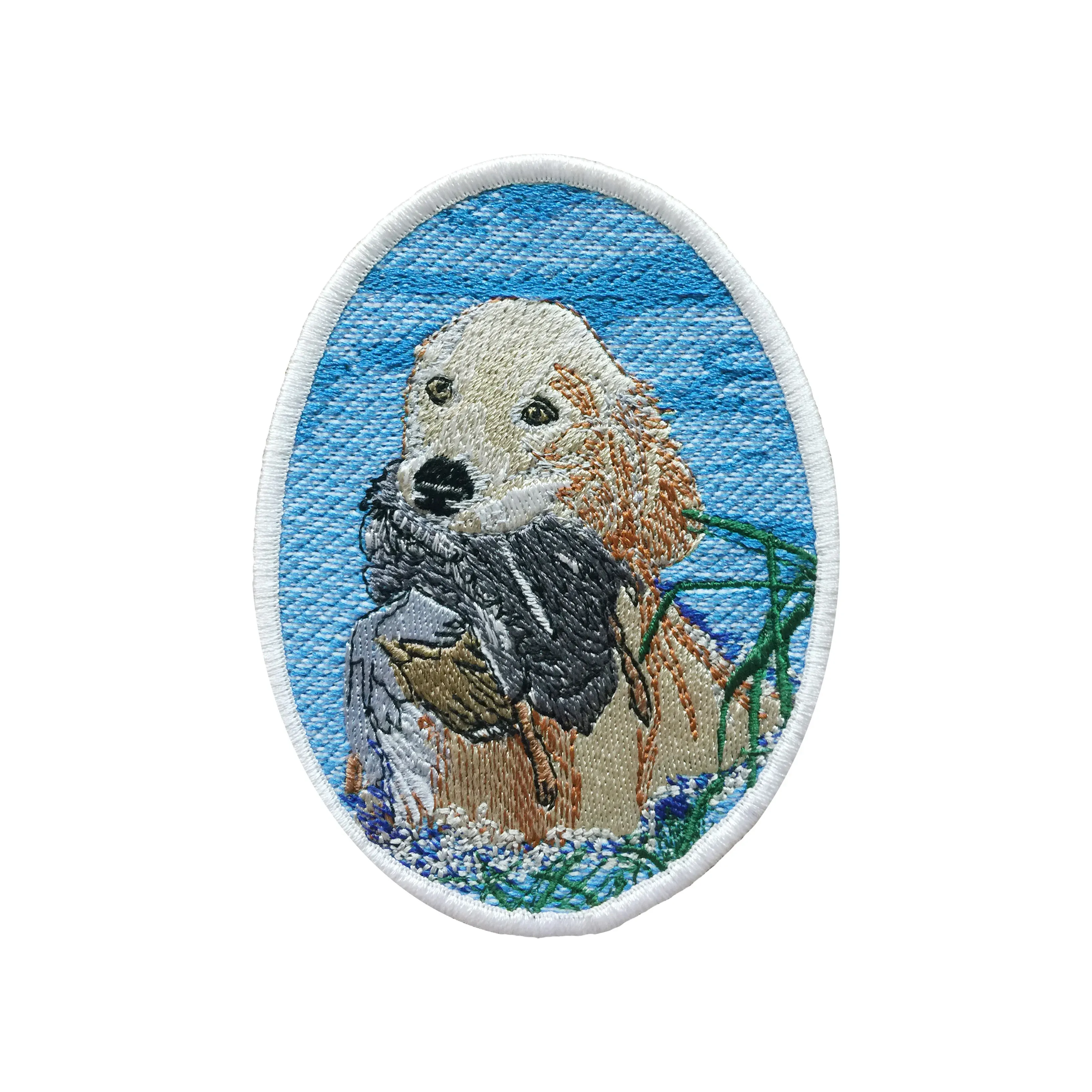 Шерон РЕТРИВЕР овальный синий на термопленке