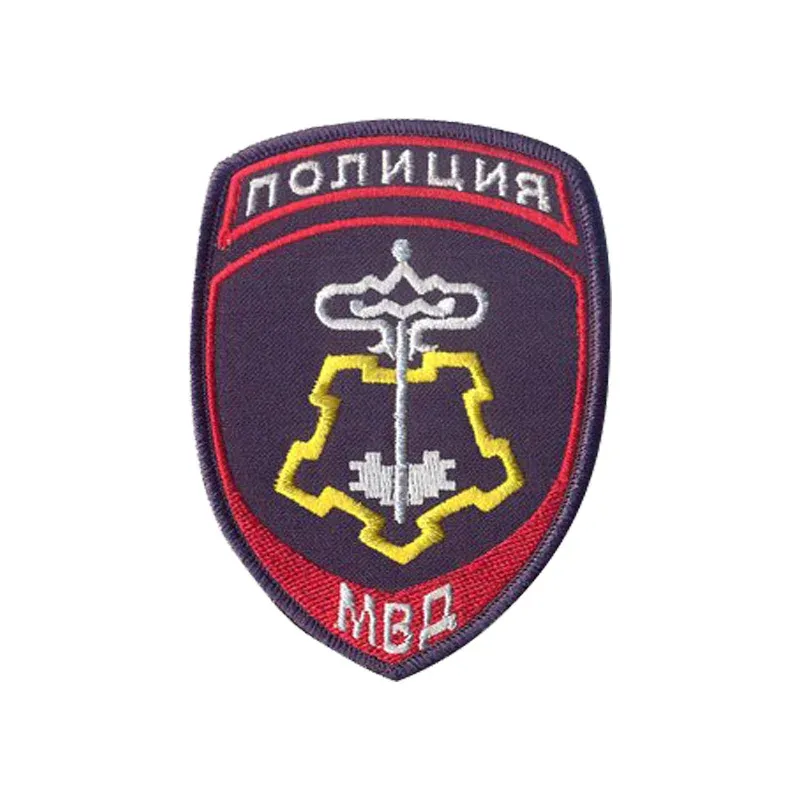 Шеврон ПОЛИЦИЯ ВНЕВЕДОМСТВЕННАЯ ОХРАНА МВД 7х10 см габардин — фото 1
