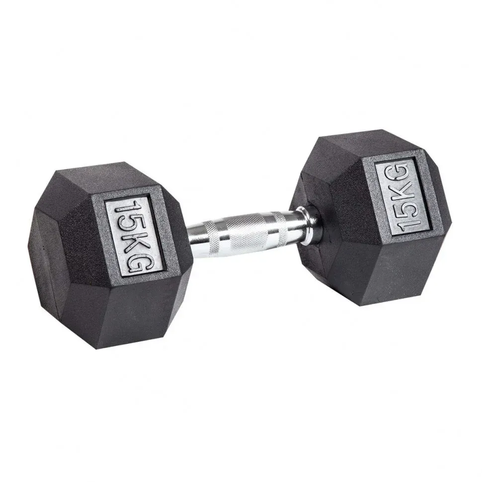 Гантель гексагональная обрезиненная PROFI-FIT