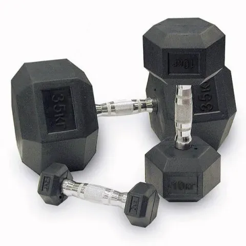 Гантель гексагональная обрезиненная PROFI-FIT