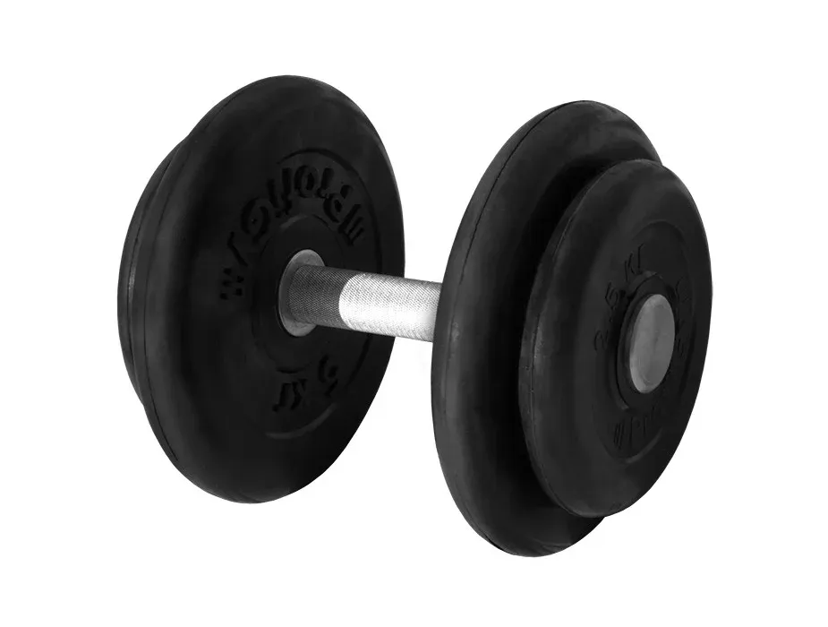 ГНР-16 Гантель PROFIGYM неразборная с хромированной ручкой