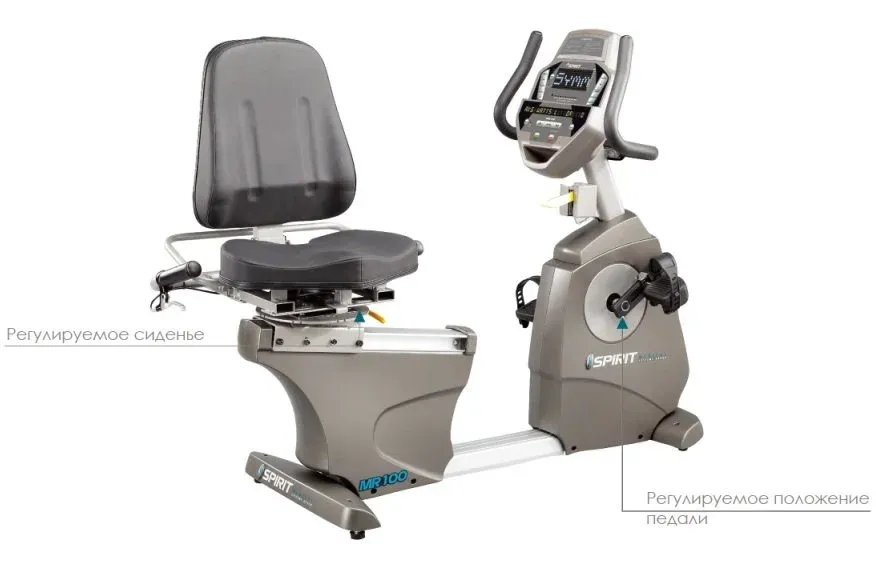 Велотренажер горизонтальный для реабилитации SPIRIT MEDICAL MR100
