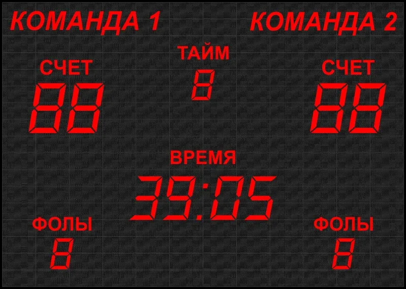 Универсальный спортивный экран Р10 одноцветный