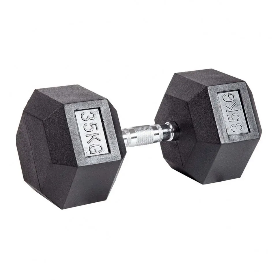 Гантель гексагональная обрезиненная PROFI-FIT​