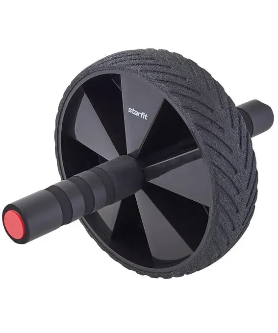 Ролик для пресса с мягким ходом RL-104 черный/красный Starfit