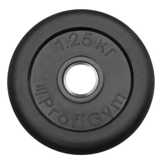 Диск Profigym обрезиненный 1 металлическая втулка