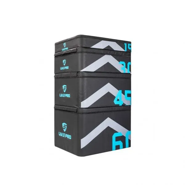 Набор плиометрических боксов LIVEPRO Heavy Duty Soft Plyo Box 15 30 45 и 60 см