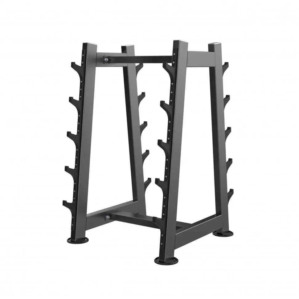 Стойка для штанг 10 шт Barbell Rack DHZ U-3055, черный
