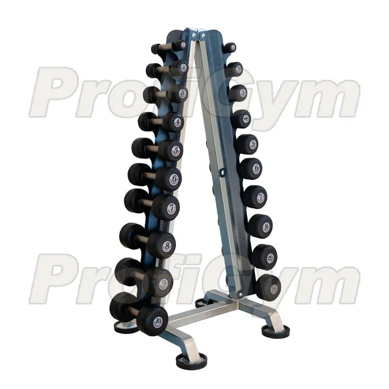 Стойка для гантелей фитнес + гантели ProfiGym ГФ-003