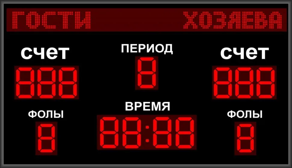 Универсальное спортивное табло №2