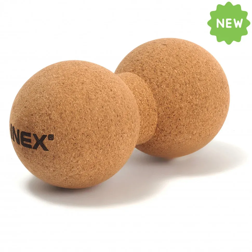Сдвоенный массажный мяч INEX Peanut Cork Ball пробка