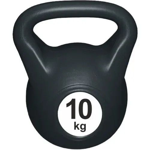 Гиря пластиковая чёрная Leco