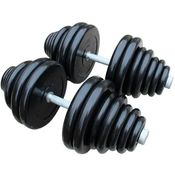 Гантель разборная обрезиненная Profigym АНТАТ 80 кг, черный