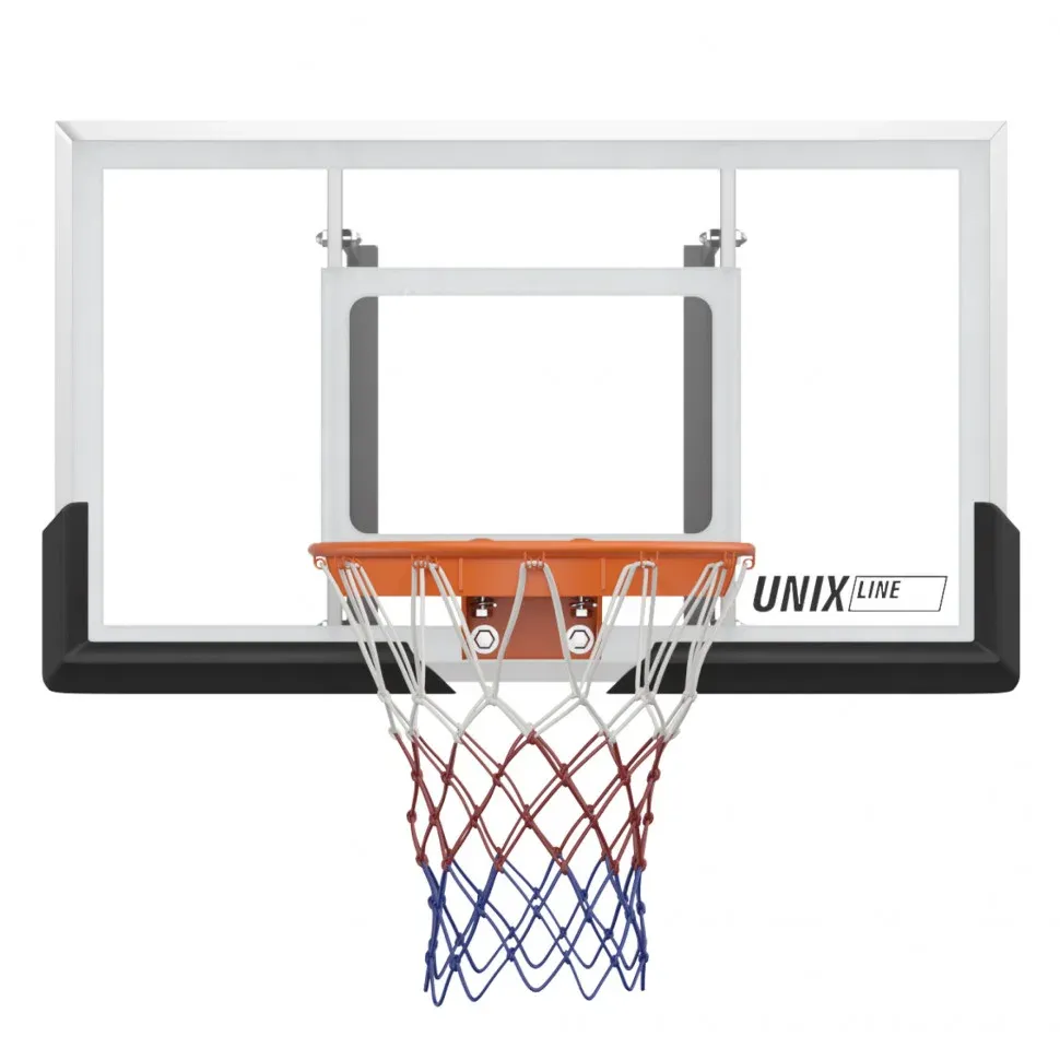 Баскетбольный щит UNIX Line B-Backboard-PC, белый черный