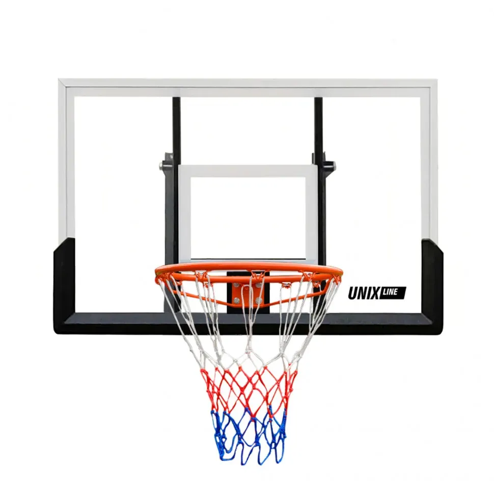 Баскетбольный щит UNIX Line B-Backboard Square, белый черный
