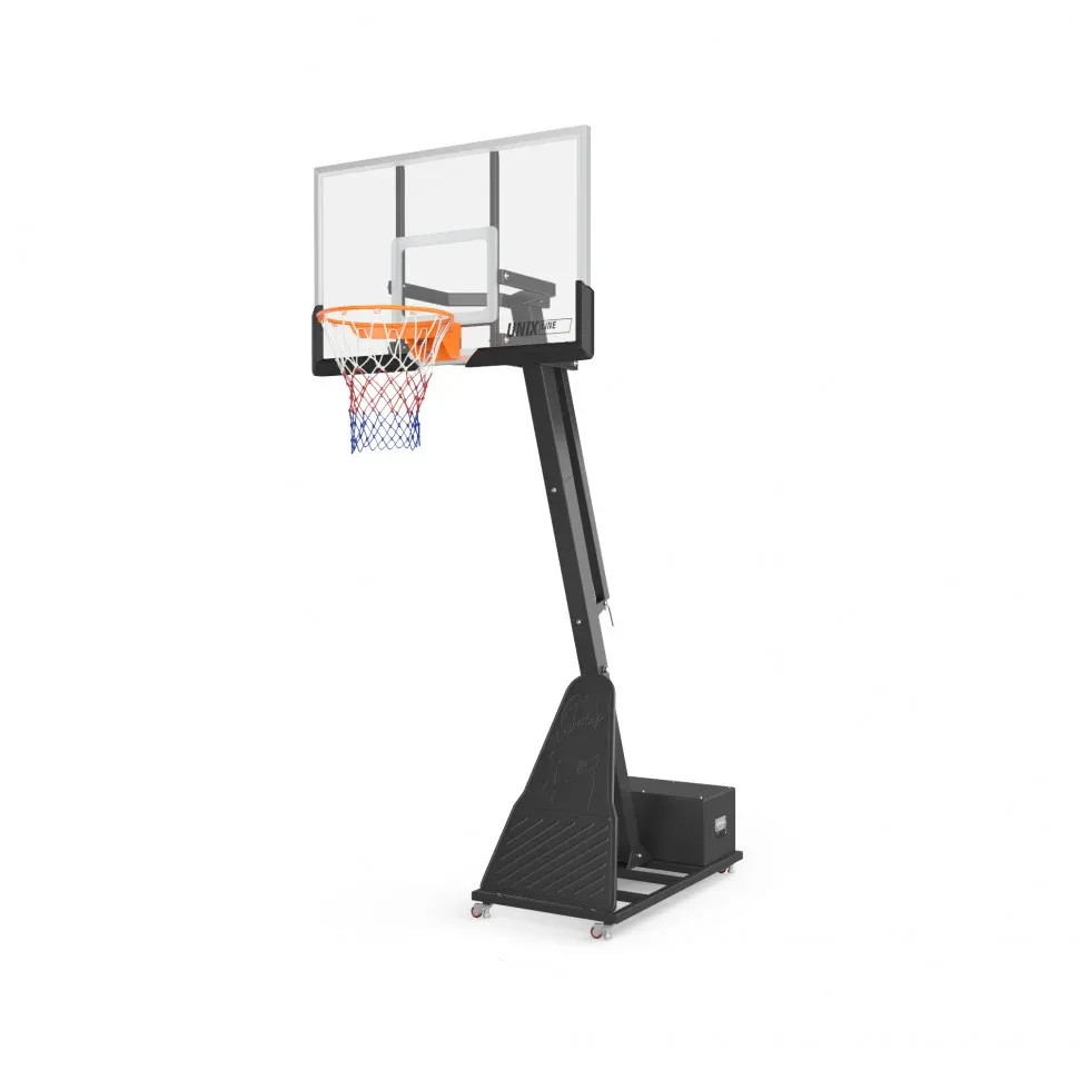 Мобильная баскетбольная стойка UNIX Line B-Stand-PC PRO, белый черный