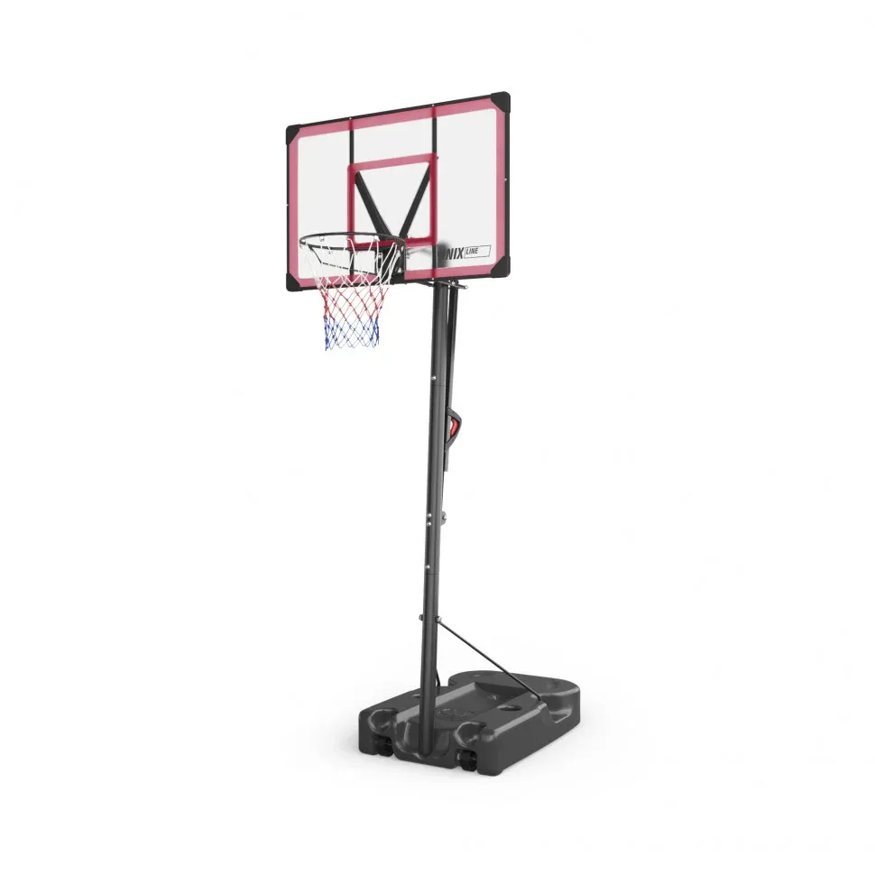 Мобильная баскетбольная стойка UNIX Line B-Stand-PC, красный черный