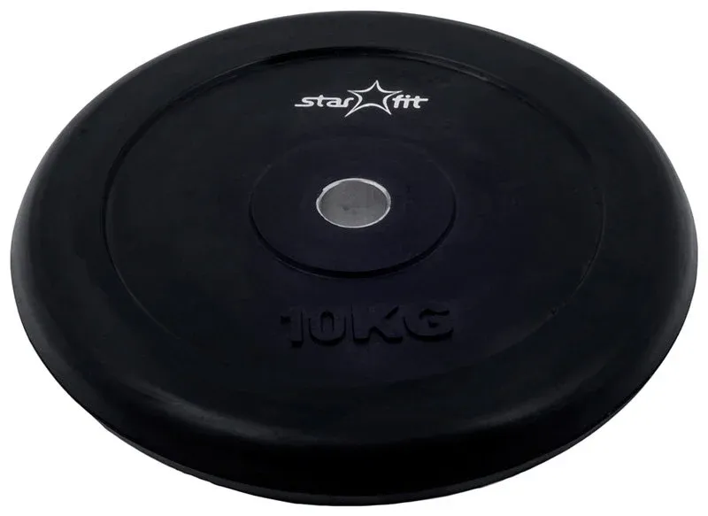 Диск Starfit BB-202 обрезиненный черный d=26 мм