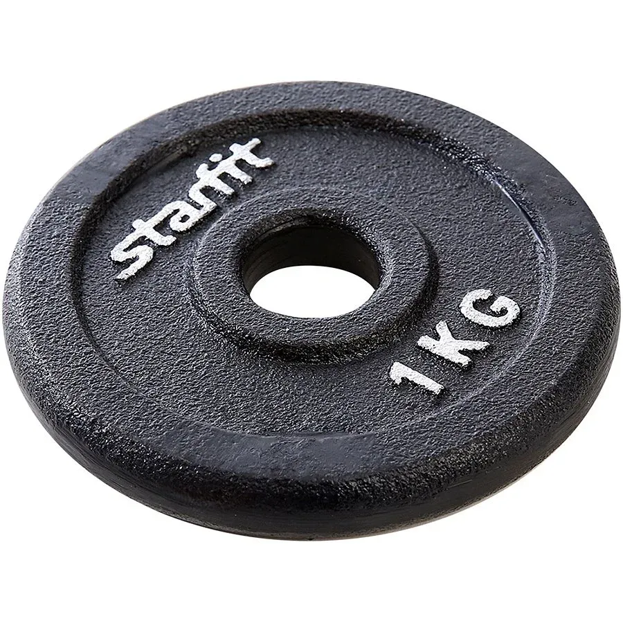 Диск Starfit BB-204 чугунный черный d=26 мм