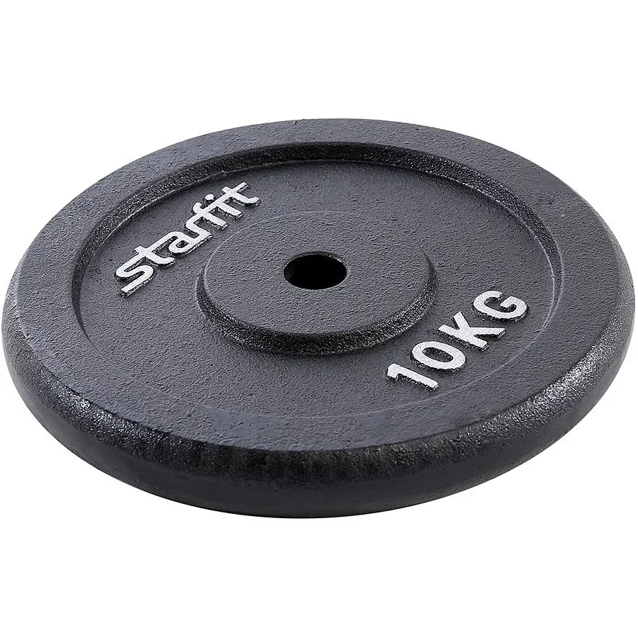 Диск Starfit BB-204 чугунный черный d=26 мм