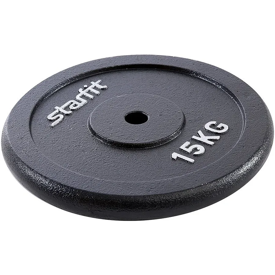 Диск Starfit BB-204 чугунный черный d=26 мм