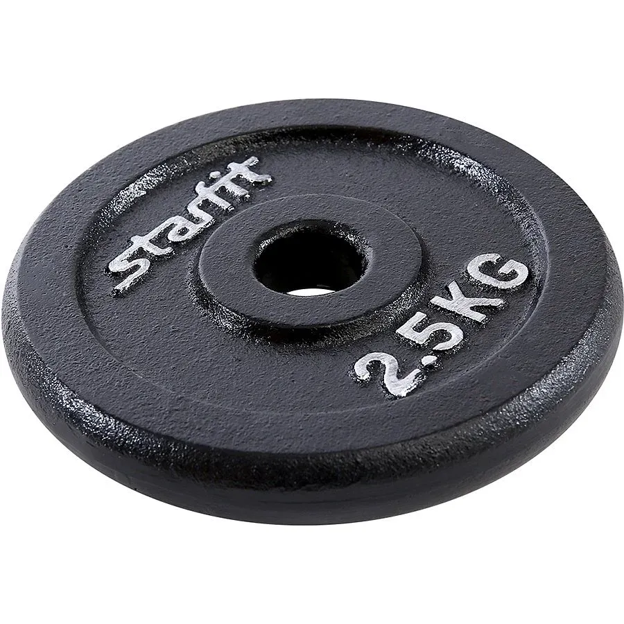 Диск Starfit BB-204 чугунный черный d=26 мм 2