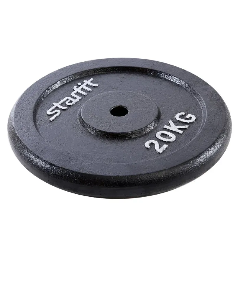 Диск Starfit BB-204 чугунный черный d=26 мм