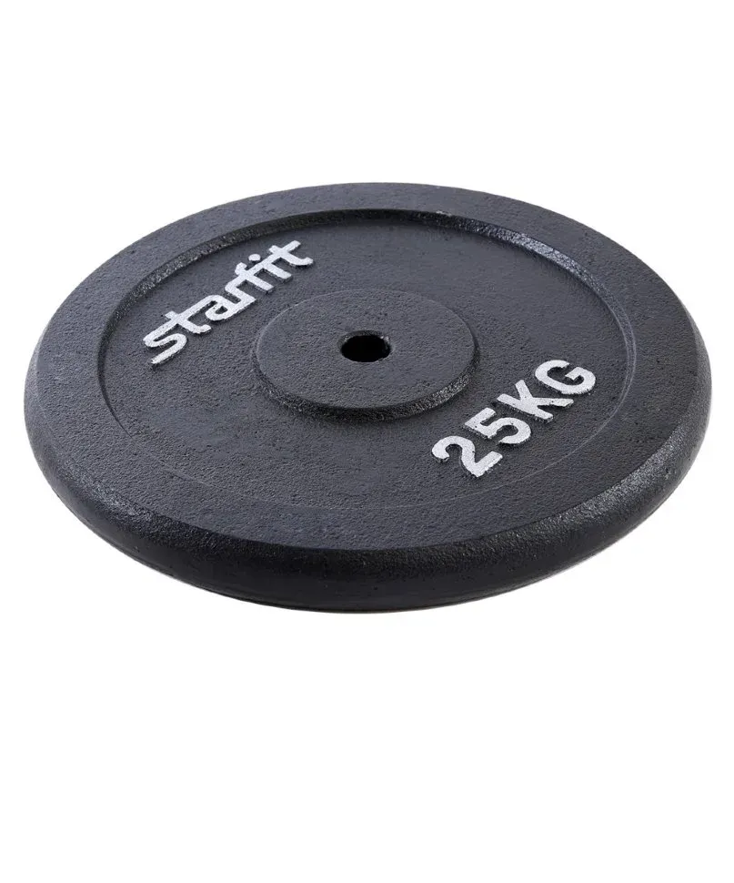 Диск Starfit BB-204 чугунный черный d=26 мм