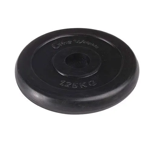 Диск Lite Weights RJ1030-1,25 обрезиненный черный d=26 мм 1