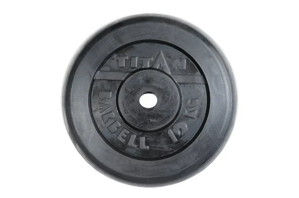 Диск обрезиненный черный TITAN d-26