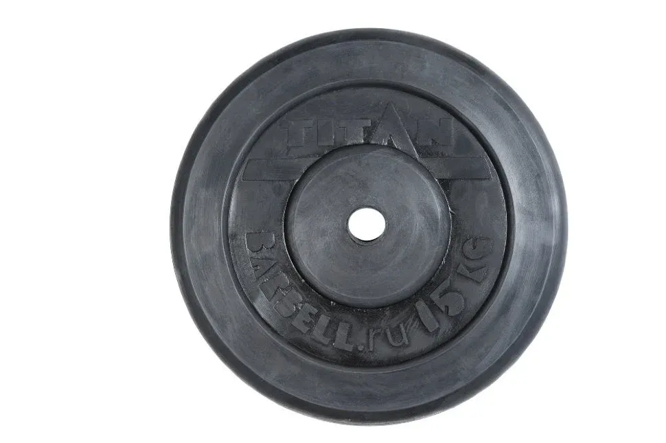 Диск обрезиненный черный TITAN d-26