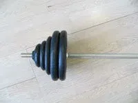 Штанга с обрезиненными дисками Barbell