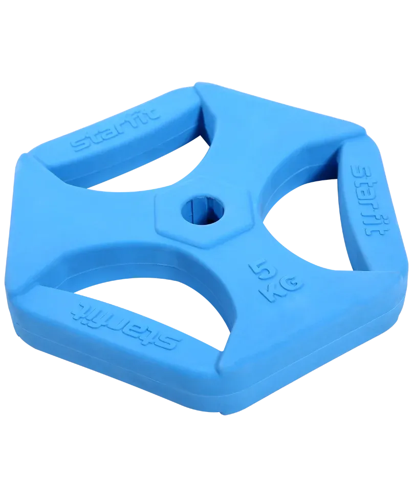 Диск Starfit BB-205 обрезиненный цветной с хватами d=26 мм