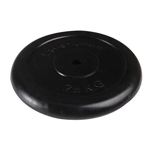 Диск Lite Weights RJ1030-25 обрезиненный черный d=26 мм