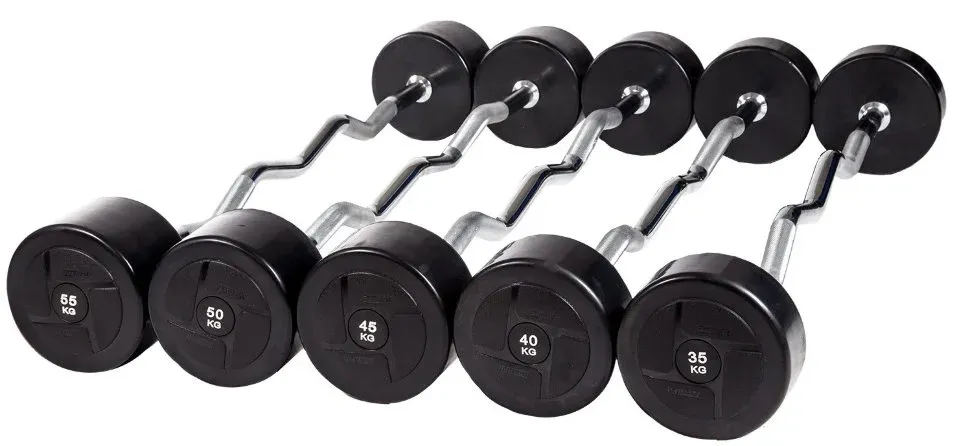 Набор изогнутых обрезиненных штанг PROFI-FIT 35 шаг компл