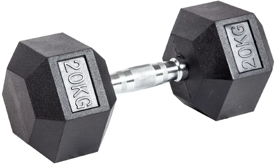 Гантель гексагональная обрезиненная PROFI-FIT