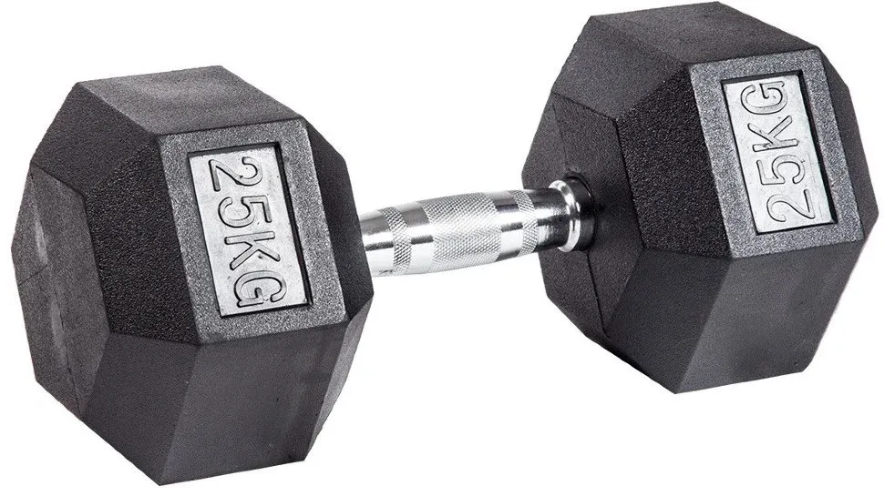 Гантель гексагональная обрезиненная PROFI-FIT