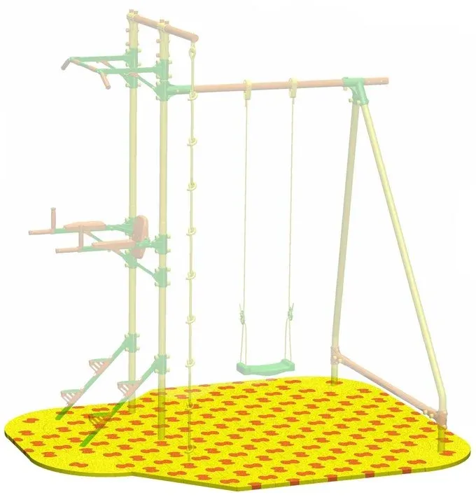 Puzzle Playground для качелей с турником и брусьями Leco-IT Outdoor