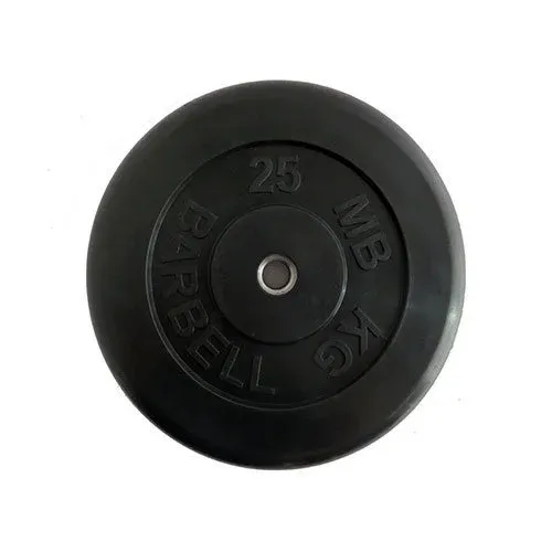 Диск Barbell обрезиненный черный d=26 мм ATLET