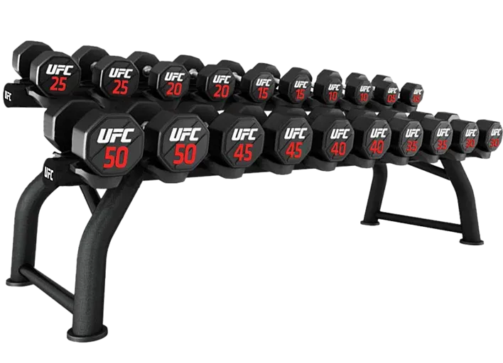 Стойка горизонтальная для хранения гантелей на 10 пар UFC