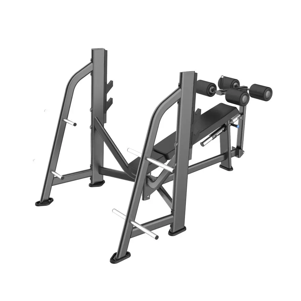 Скамья-стойка для жима под углом вниз Olympic Decline Bench DHZ E-7041