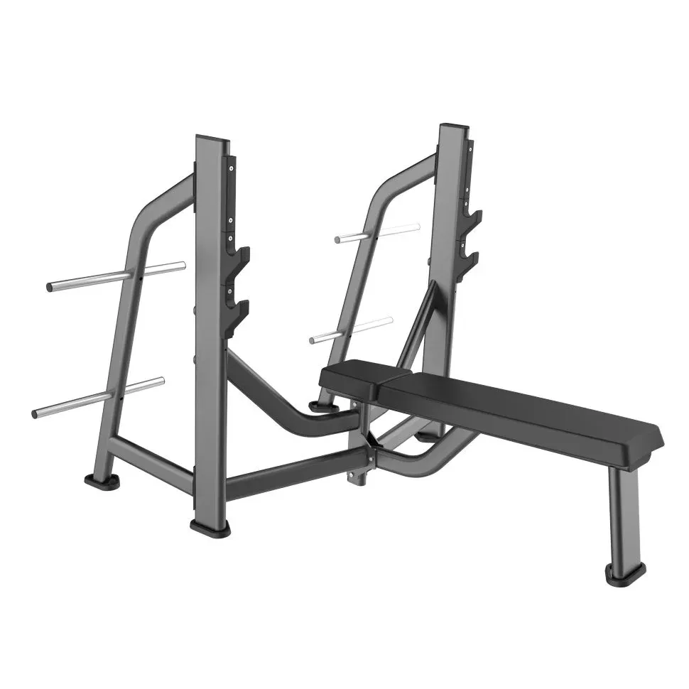 Скамья-стойка для жима штанги лежа Olympic Bench DHZ E-7043