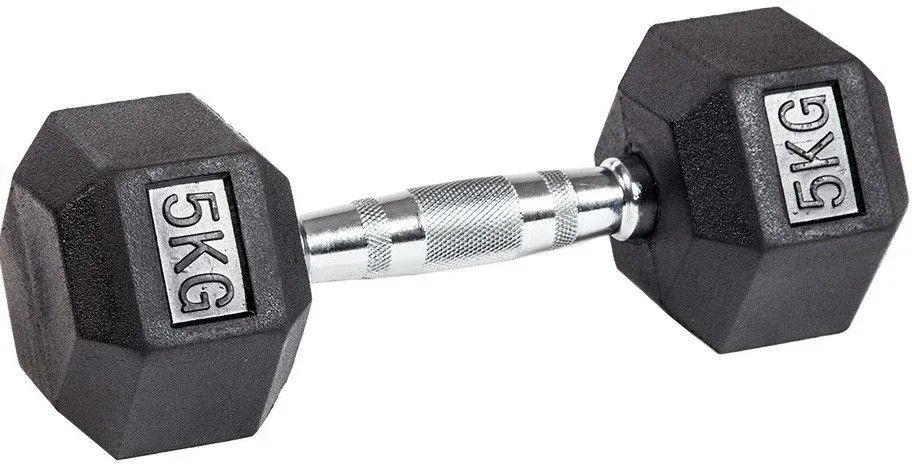 Гантель гексагональная обрезиненная PROFI-FIT​
